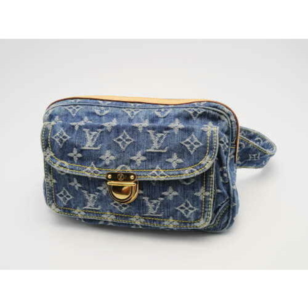 Louis Vuitton Denim Bag Monogram Bum Blue